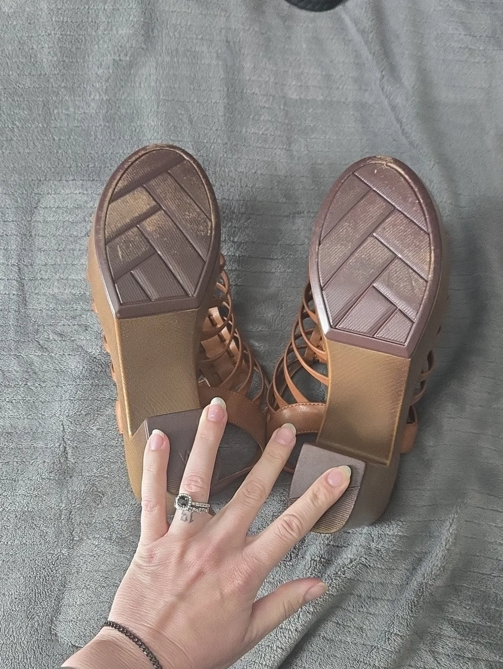 Brown Wedge Heel